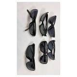 Lot of 6 Black Sports Sunglasses
