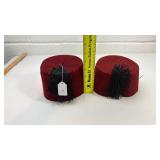 Turkish Fez Hat Set with Black Tassels