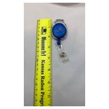Blue Retractable Badge Holder - Lot of 25