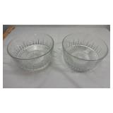 Cut Crystal Serving Bowl Set