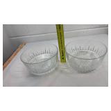 Cut Crystal Serving Bowl Set