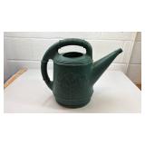 Green Plastic Watering Can with Floral Design