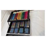Professional Art Supply Set in Aluminum Case