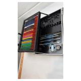 Professional Art Supply Set in Aluminum Case