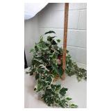 Artificial Variegated Ivy Plant in Wicker Basket