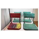 1950s Folding Stadium Seats - Set of 4