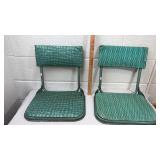 1950s Folding Stadium Seats - Set of 4