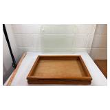 Oak Wood Display Case with cutting board