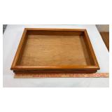 Oak Wood Display Case with cutting board