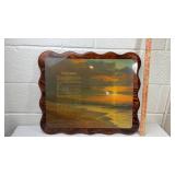 Footprints in the Sand Wood Plaque