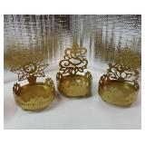 3 Pcs Lakshmi Ganesha Om Shadow Diya for Diwali Decoration Traditional Tea Light Holder Indian Return Gifts for Housewarming Religious Pooja Items Decorative Candle Light Stand for Home Office