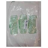 Lined Look Door Panel - Semitransparent Voile Window Curtain Panel Semi Sheer for Patio/Sliding Glass Door with One Bonus Tieback, 52 Width by 72" Length, White - Retail: $18"