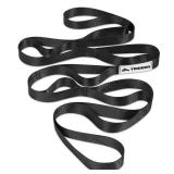 Trideer Stretching Strap Yoga Strap Physical Therapy for Home Workout, Exercise, Pilates and Gymnastics, 10 Loops Non-Elastic Stretch Bands with Aesthetic Packaging for Women & Men (Black) - Retail: $