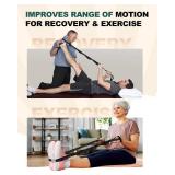 Trideer Stretching Strap Yoga Strap Physical Therapy for Home Workout, Exercise, Pilates and Gymnastics, 10 Loops Non-Elastic Stretch Bands with Aesthetic Packaging for Women & Men (Black) - Retail: $