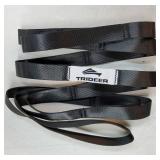 Trideer Stretching Strap Yoga Strap Physical Therapy for Home Workout, Exercise, Pilates and Gymnastics, 10 Loops Non-Elastic Stretch Bands with Aesthetic Packaging for Women & Men (Black) - Retail: $