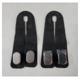 Car Seat Headrest Hooks - 2 Pack Universal Car Purse Hook, Leather Car Bag Purse Holder with Double Metal Hooks for Handbags, Grocery Bags, Bottles, Phones - Retail: $8