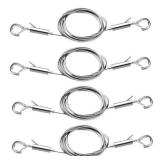 4PCS Adjustable Picture Frame ,Mirror Hanging Wire Kit,6.6FT Heavy Duty Stainless Steel Rope for Hanging Pictures,Mirrors,Light Lamp,Billboards,Basket,Flowerpot,Hold Up to 66lbs - Retail: $10