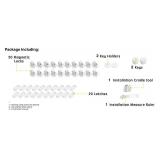 20 Pack Magnetic Cabinet Locks Baby Proofing - Vmaisi Children Proof Cupboard Drawers Latches - Adhesive Easy Installation - Retail: $45