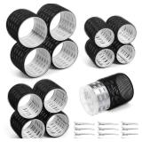 Thermal Rollers for Hair, 24PCS Jumbo Rollers Hair Curlers with Clips, Large Roller with 63mm 48mm 36mm Self Grip Thermal Hair Roller for Long Medium Short Hairs Volume - Retail: $9