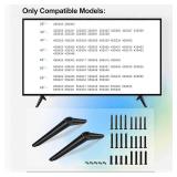 Base Stand fit for TCL Roku 28in - 65inch Smart TV Models Listed, Not Universal Legs, for 32S305 32S355 40S355 40S325 49S423 50S423 55S453 65S446 TV Stand Legs with Screws and Instruction - Retail: $1