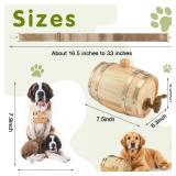 3 Pcs St Bernard Rescue Barrel Collar Set Include 1/2 Liter Saint Bernard Barrel Collar, Adjustable Hoops and Dog Stickers for Pet Medium and Large Dogs - Retail: $39