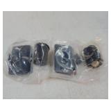 2 Pack Drive-in Ball Catch with Strike Plate, Bullet Catch Door Hardware, Ball Stainless Steel Brushed Diecast Stain Finish, Black