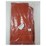 Basic Linen Textured Table Cloth, 60 x 60 Inch Dark Orange, Farmhouse Style Burnt Orange Square Tablecloth, Wrinkle Resistant Washable Heavy Weight Tablecloths - Retail: $40