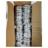 Wonderful 1-9/16-Inch Inner Diameter Plastic Curtain Grommets 50-Pack (Silver) - Retail: $19