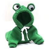 Warm Dog Winter Clothes Cute Fruit Dog Coat Hoodies Fleece Pet Dogs Costume Jacket for French Bulldog Chihuahua Ropa para Perro(Green,M) - Retail: $10