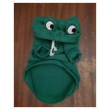 Warm Dog Winter Clothes Cute Fruit Dog Coat Hoodies Fleece Pet Dogs Costume Jacket for French Bulldog Chihuahua Ropa para Perro(Green,M) - Retail: $10