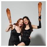 5 Pcs Inflatable Baseball Bat Inflatable Axe Cave Bat Caveman Stick Caveman for Club Cosplay Birthday Party Supplies Halloween Carnival Decoration (Stripe Style,35.4 x 7.9 Inch)