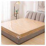 King Mattress Bag for Moving and Disposal, 1.5 Mil 94 x 96" Clear Plastic Mattress Cover for Storage, Waterproof Mattress Protector for King/California King Size - Retail: $10"