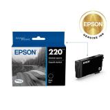 EPSON 220 DURABrite Ultra Ink Standard Capacity Black Cartridge (T220120-S) Works with WorkForce WF-2630,2650, 2660, 2750, 2760 and Expression XP-320,420, 424 - Retail: $14
