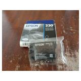 EPSON 220 DURABrite Ultra Ink Standard Capacity Black Cartridge (T220120-S) Works with WorkForce WF-2630,2650, 2660, 2750, 2760 and Expression XP-320,420, 424 - Retail: $14