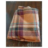 Plaid Fall Thanksgiving Table Runner, Autumn Holiday Rust Orange Red Table Runners 72 inches Long, Harvest Decorations Farmhouse Home Kitchen Dining Party Decor - Retail: $9