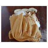 Dog Striped Dress, Pet Girl Bow Costume with Ring and Harness Leash, Dog Wedding Birthday Party Dress(Yellow, X-Large) - Retail: $15