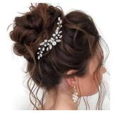 Wedding Hair Accessories Bridal Hair Pin Pearl Hair Clip Bride Hair Piece for Women HP179(1 Silver) - Retail: $10