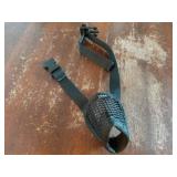 Mesh Muzzle for Short Snout and Small Medium Dogs Anti-Biting, Focus on Brachycephalic Dogs like Chihuahua Pomeranian, Breathable Fabric, Opening Front, Allow Panting, for Grooming Vet Visits - Retail