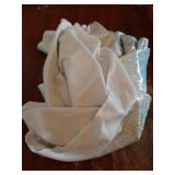 Shattered Glass Hologram Fabric by The Yard Width 58in (White/Silver 1yard) - Retail: $14