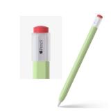 Silicone Case Compatible with Apple Pencil 2nd Generation Cover, Protective Holder Grip Sleeve with Cap Accessories Compatible with iPad Pro 11 12.9 inch, Green - Retail: $7