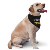 Costume Accessory Set Pet Dog Bandana, Costume Accessory Set Pet for Halloween Christmas Cosplay Role Play Party (K-9 Unit Police) - Retail: $10
