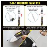 Iconic Silver Metallic(JS) for Ford Touch Up Paint, Car Scratch Remover for Nicks and Chips Repair, 2-In-1 Quick & Easy Fix Car Scratch Repair Kit with Exact Color-Matched - Retail: $10