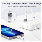 USB to USB C Adapter for iPhone 17 Pro Max,16 15 Charger Adapter 2Pack,Type C Female to USB-A Male Converter for Apple Watch iWatch S11 S10 SE, AirPods Pro 3 4,iPad mini 7 6 Air 5,Samsung S25 - Retail