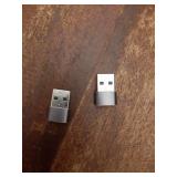 USB to USB C Adapter for iPhone 17 Pro Max,16 15 Charger Adapter 2Pack,Type C Female to USB-A Male Converter for Apple Watch iWatch S11 S10 SE, AirPods Pro 3 4,iPad mini 7 6 Air 5,Samsung S25 - Retail