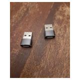 USB to USB C Adapter for iPhone 17 Pro Max,16 15 Charger Adapter 2Pack,Type C Female to USB-A Male Converter for Apple Watch iWatch S11 S10 SE, AirPods Pro 3 4,iPad mini 7 6 Air 5,Samsung S25 - Retail