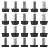M8 Thread Adjustable Furniture Levelers Screw in Threaded 20 Pcs, Galvanized Steel Screw Foot Levelers Screw On Furniture Glide Leveling for Table, Chair, Furniture Legs - Retail: $10