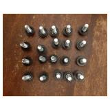 M8 Thread Adjustable Furniture Levelers Screw in Threaded 20 Pcs, Galvanized Steel Screw Foot Levelers Screw On Furniture Glide Leveling for Table, Chair, Furniture Legs - Retail: $10