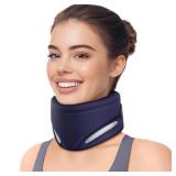 Ergonomic V-shaped Neck Brace for Neck Pain and Support, Throat-friendly Soft Cervical Collar with Dual Memory Foam for Comfort and Cervical Spine Pressure Relief, Vertebrae Stability (11.8 - 18.5")"