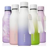 Insulated Water Bottles, 18 oz Stainless Steel Metal Water Bottle with Strap, BPA Free Leak Proof Jugs, Mugs, Flasks, Reusable Thermal Flasks for Sports & Travel, Lilac Elegance - Retail: $15