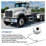 3in-8 NPSL Vented Fuel Tank Cap Fit for Freightliner & Mack & Volvo & Western Star & International Heavy Duty Trucks, Non-Locking, Female, Replace 2040856C91 16MF316 25195379